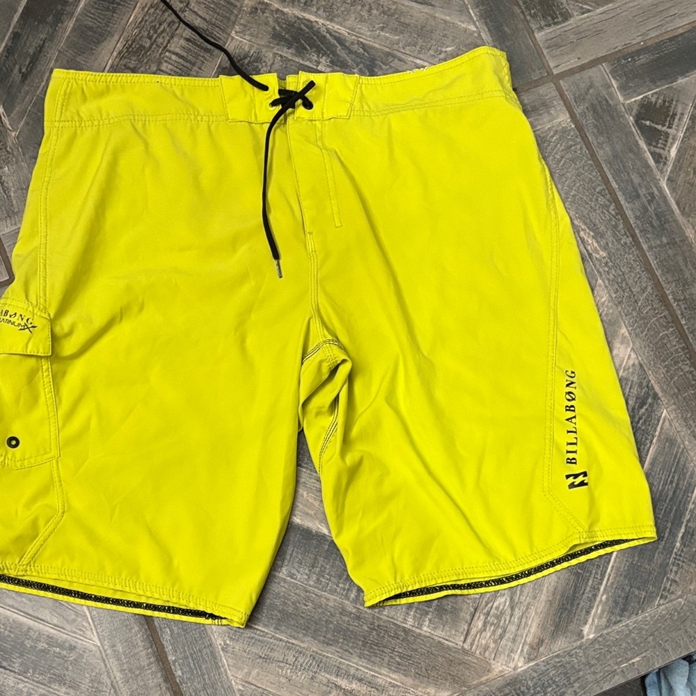 Billabong Men's Neon Yellow Board Shorts